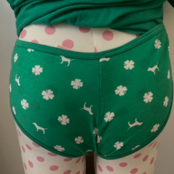 PINK Victoria’s Secret St Patrick’s Day Cheekster Panty Clover St Paddys Day Y2K - Picture 2 of 8